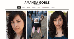 Desktop Screenshot of amandagoble.com